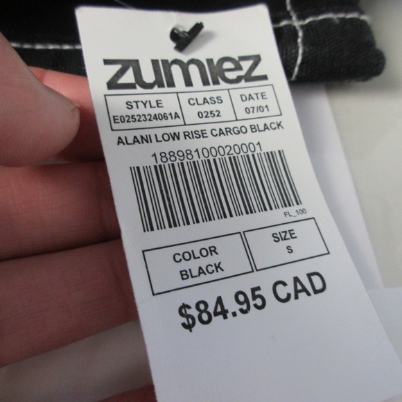 Empyre Alani Relax Loose Fit Pants Women S Black Low Rise Cargo Streetwear 604 - Picture 12 of 14